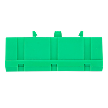 Шина "0" PE (6х9мм) 10 отверстий латунь зеленый изолированный корпус на DIN-рейку PROxima EKF