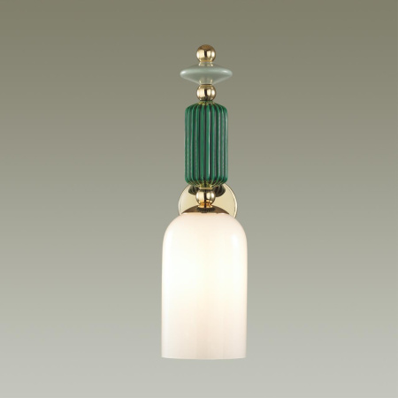 Бра E14 1*40W CANDY золото/разноцветн./керамика/стекло ODEON LIGHT