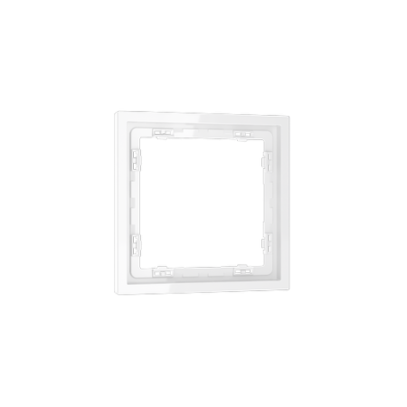 Рамка пластиковая Voltum S70 на 1 пост, (белый глянцевый)