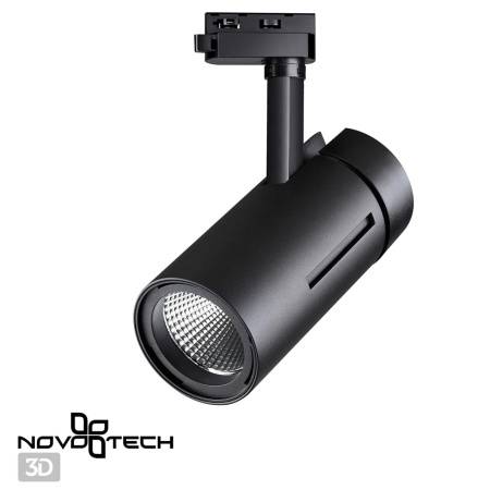 Св-к трековый однофазный IP20 LED 4000K 30W 175-245V DEP черный NOVOTECH