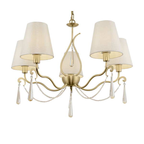 Люстра 5*E14 40Вт Латунь IP20 Madeline FR2019PL-05BS Freya