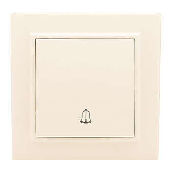 Минск Кнопка звонка СП, 10А, бежевый EKF