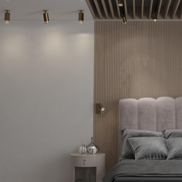 Светильник встр.IP20 GU10 9W 220V ULAR матовое золото NOVOTECH