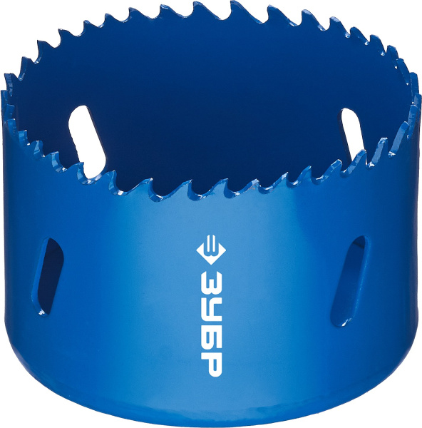 67мм, коронка биметаллическая, быстрорежущая сталь ЗУБР