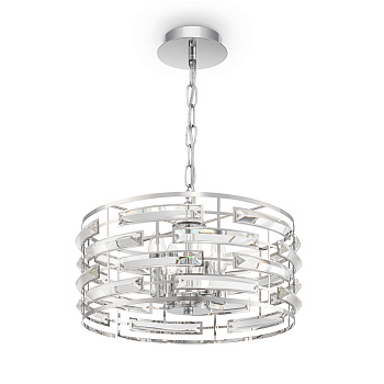 Подвесной светильник 4*E14 60Вт Хром IP20 Frontera MOD067PL-04CH Maytoni