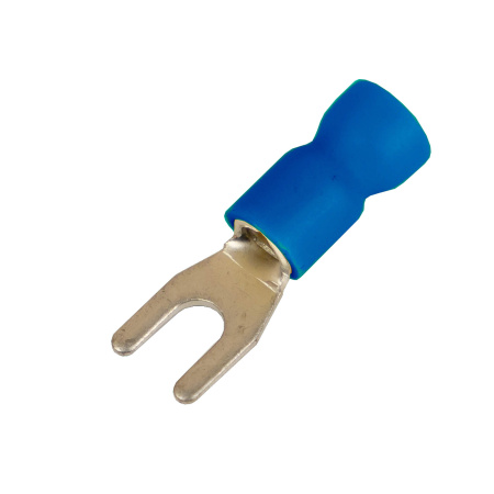 Наконечник вилочный с изолир.фланцем ПВХ, легкий ввод жилы, 1,5-2,5 кв.мм М8 (д.8,4 мм) (НВИ) DKC