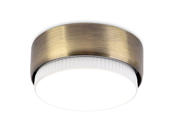 Накладной точечный светильник G102 SB бронза GX53 D82*25 Ambrella Light