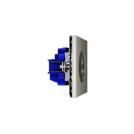 Розетка встраиваемая Voltum S70 с заземлением 16А, (шелк)