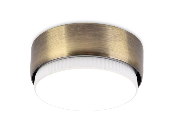 Накладной точечный светильник G102 SB бронза GX53 D82*25 Ambrella Light