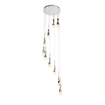 Светильник подвесной Хром/Белый, Хром LED 10*7Вт 3000К SL405.103.10 ST LUCE