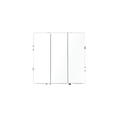 Выключатель встраиваемый Voltum S70 трехклавишный 10А, (белый матовый)