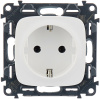Valena Allure Механизм розетки с лицевой панелью 2К+З безвинтовые зажимы 16А белый IP20 Legrand