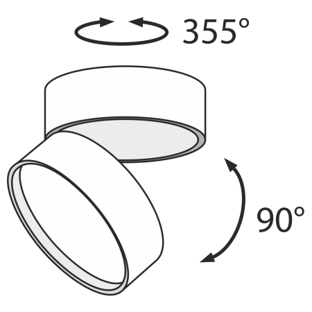 Потолочный светильник 18Вт 4000K Черный IP20 Onda C024CL-L18B4K Technical