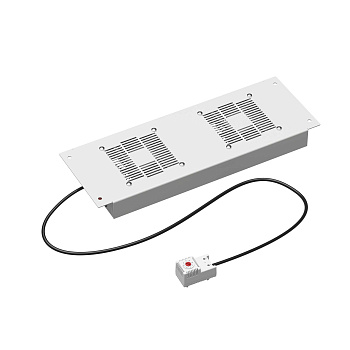 Потолочный модуль 2 вентилятора с термостатом для крыши навесных 19" IT-корпусов ДКС серии STI шириной 600мм, RAL7035 DKC