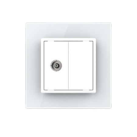 Розетка ТВ Белая Livolo