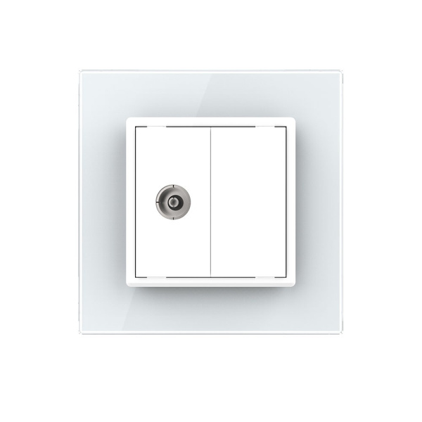 Розетка ТВ Белая Livolo