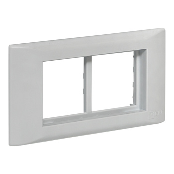 Рамка+суппорт 4 модуля (2 поста) для парапетного кабельного канала C-Line EKF