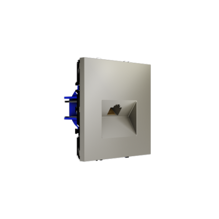 Розетка компьютерная встраиваемая Voltum S70 RJ45 КАТ.6, (шелк)