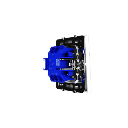 Проходной переключатель встраиваемый Voltum S70 одноклавишный 10А, (белый матовый)