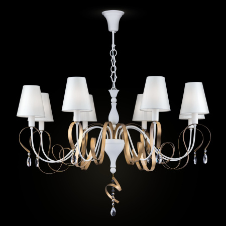 Люстра 8*E14 40Вт Белый с Золотом IP20 Intreccio ARM010-08-W Maytoni