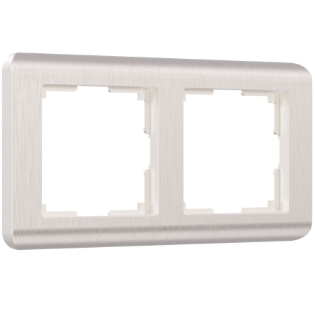 Stream Рамка горизонт/вертик 2 пост . перламутровый IP20 Werkel