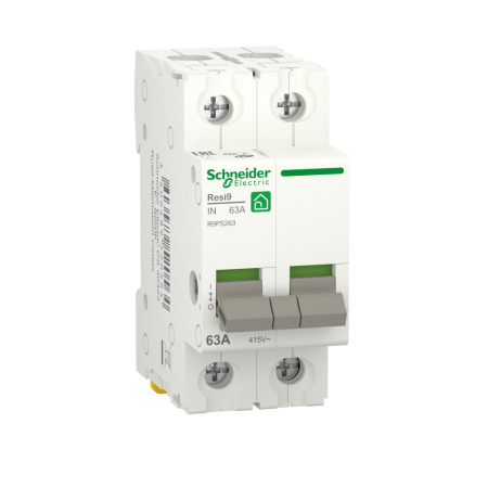 Выключатель нагрузки 2P 63А 6кА RESI9 Schneider Electric
