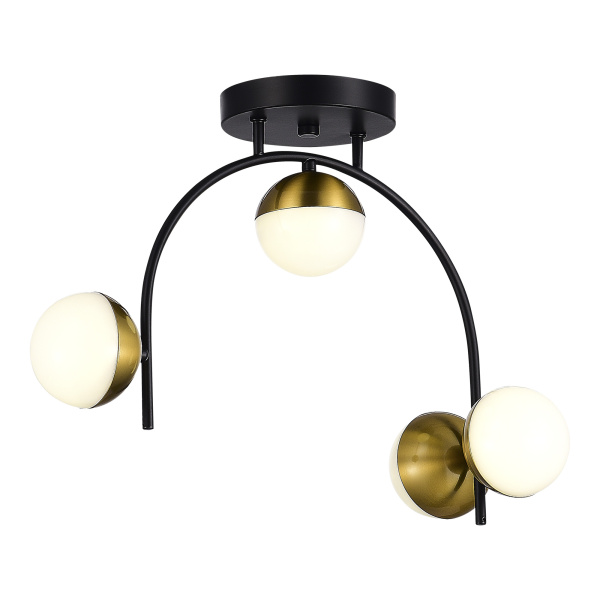 Люстра потолочная Черный,Золотистый/Белый LED 4*8Вт 4000К SLE6500-402-04 EVOLUCE