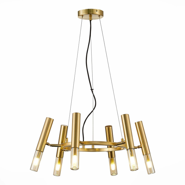 Люстра подвесная Золотистый/Коньячный, Золотистый G9 6*5Вт SL1236.203.06 ST LUCE