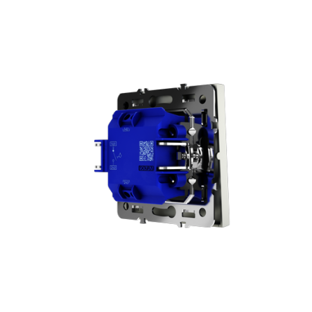 Выключатель с самовозвратом встраиваемый Voltum S70 одноклавишный 10А, (сталь)