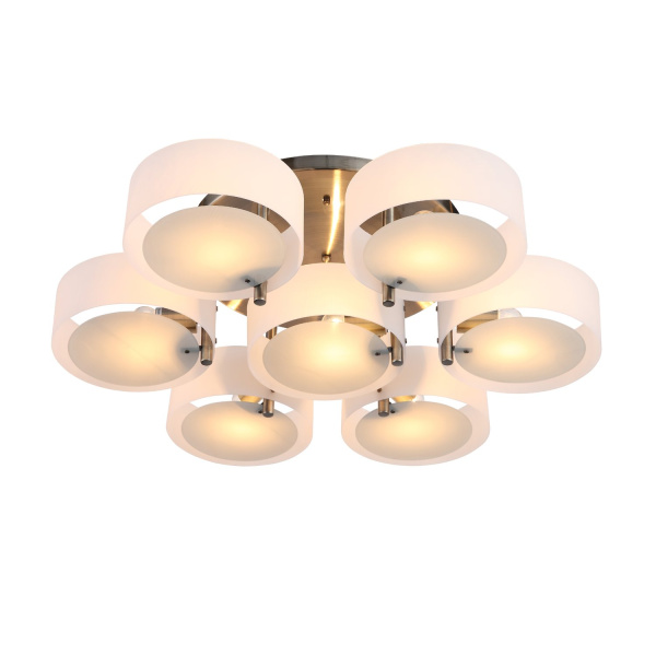 Светильник потолочный Бронза/Белый E27 7*60Вт SL483.352.07 EVOLUCE