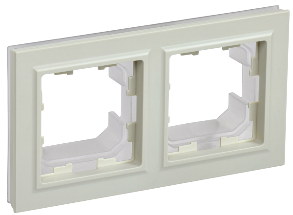 BRITE Рамка 2-местная IP44 РУ-2-БрКр-44 бежевый IEK