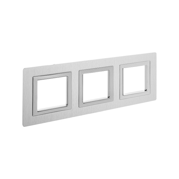 Рамка из алюминия, "Avanti", серая, 3 поста (6 мод.) DKC