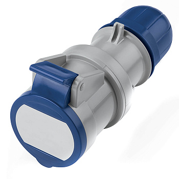 Розетка кабельная с безвинтовыми клеммами IP44 16A 2P+E 230В DKC