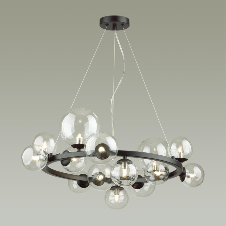 Люстра G9 14*40W TOVI черный/прозрачный ODEON LIGHT