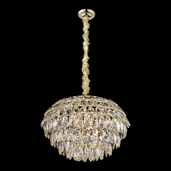 Люстра подвесная Белое золото/Прозрачный E14 11*40Вт WE113.11.303 WERTMARK