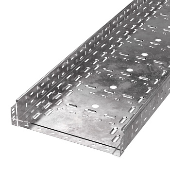 Лоток перфорированный Стандарт 400х80х3000 (1,0 мм) (6 м/уп) Промрукав