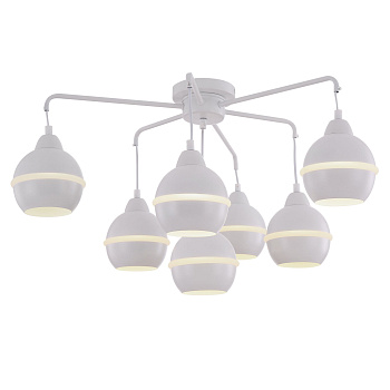 Потолочный светильник 7*E14 28Вт Белый IP20 Tommasa FR5004CL-07W Freya