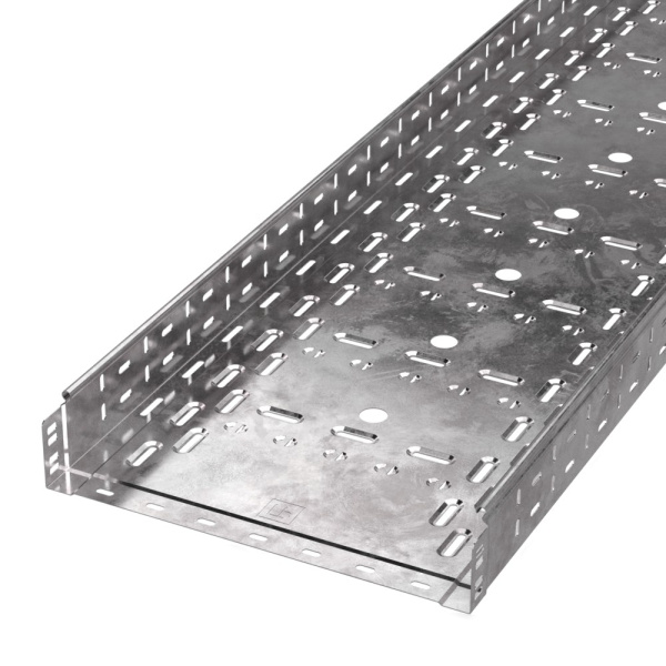 Лоток перфорированный Стандарт 400х80х3000 (1,0 мм) (6 м/уп) Промрукав