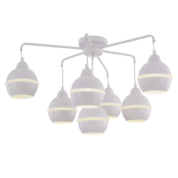 Потолочный светильник 7*E14 28Вт Белый IP20 Tommasa FR5004CL-07W Freya