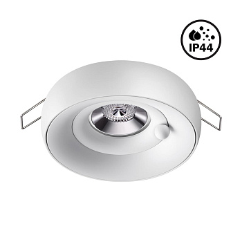 Св-к встр.влагозащ.IP44 GU10 50W 220V WATER белый/белый NOVOTECH