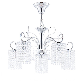 Люстра 5*E14 40Вт Хром IP20 Leona FR1127-PL-05-CH Freya