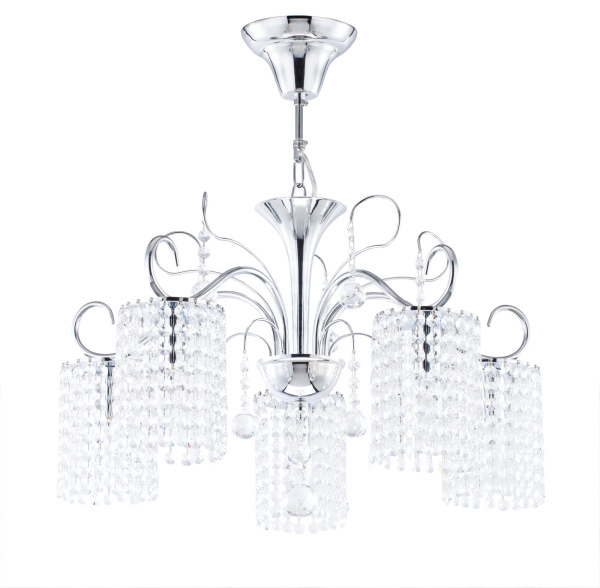 Люстра 5*E14 40Вт Хром IP20 Leona FR1127-PL-05-CH Freya