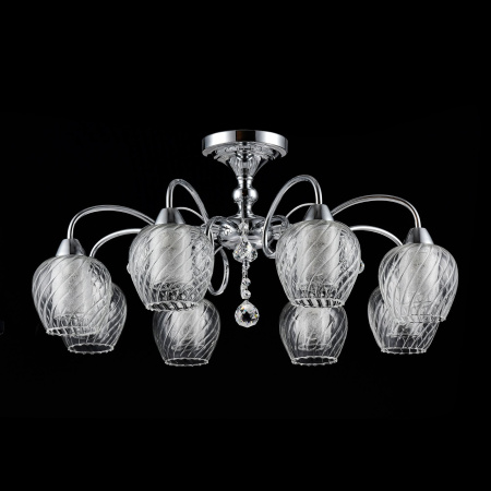 Потолочный светильник 8*E14 40Вт Хром IP20 Nora FR2663-PL-08-CH Freya