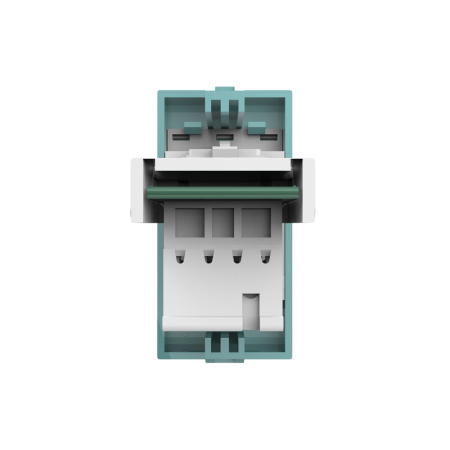 Розетка телефонная RJ-11 кат. 3, цвет зеленый (механизм) Livolo