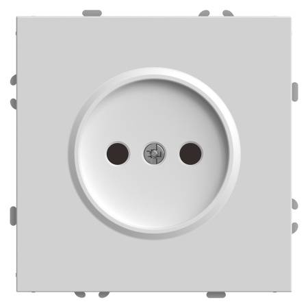 Розетка 1-местная с защитной шторкой (механизм), STEKKER, б/з, 250В, 16А, серия Эмили, RST16-5109-01, белый фарфор, soft touch