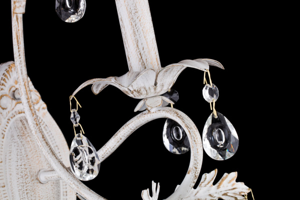 Бра 1*E14 60Вт Белый с Золотом IP20 Dezi FR3040-WL-01-WG Freya