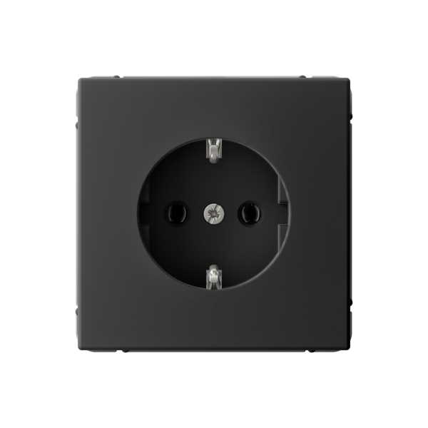 ARTGALLERY РОЗЕТКА с заземлением, 16А, механизм, КАРБОН Systeme Electric