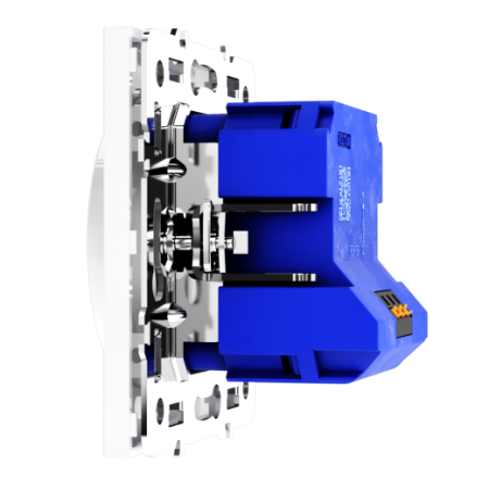 Светорегулятор встраиваемый Voltum S70 поворотно-нажимной 600 Вт, (белый глянцевый)