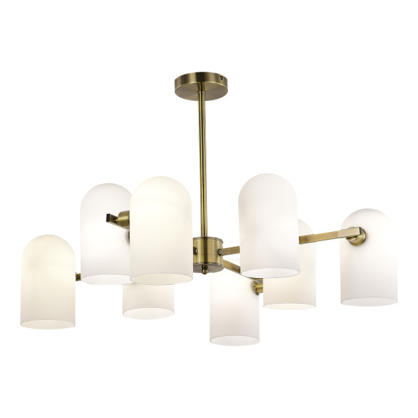 Люстра потолочная Бронза/Молочно-белый E14 8*40Вт SLE1047-302-08 EVOLUCE