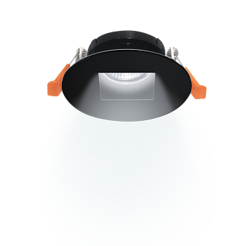 СНЯТ Светильник встраиваемый Artin 40W GU5.3 черный IP20  Ritter